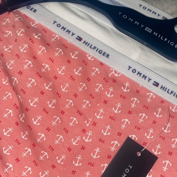 Tommy Hilfiger Boyshort Panties Set of 3 Pink, Blue and White - Picture 3 of 5